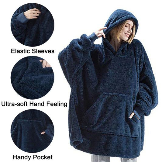 MIDSUM Winter Oversized Hooded Sweater | Weighted Hoodie Blanket